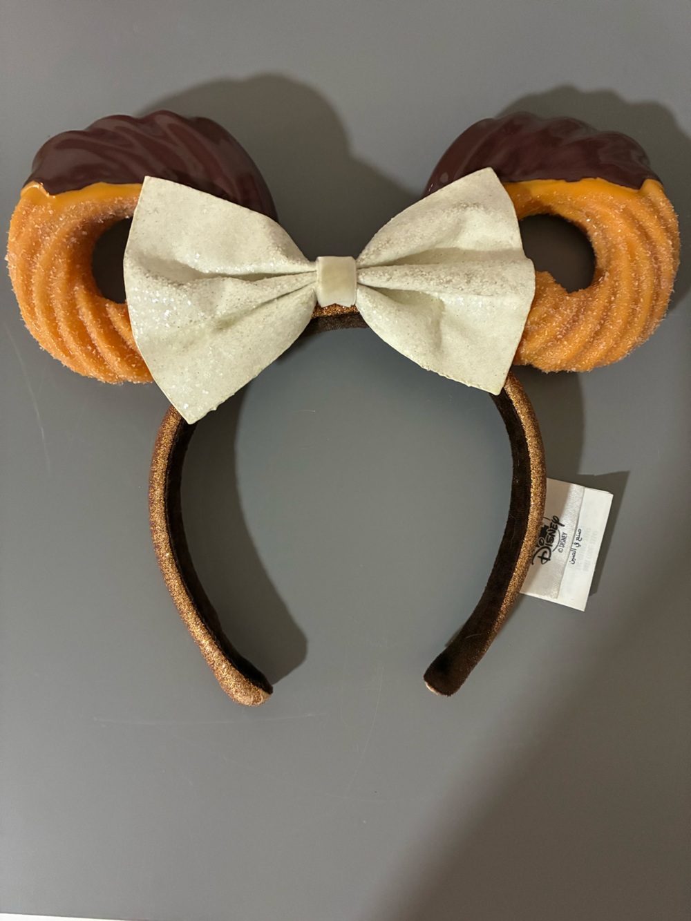 Disney Parks Chocolate-Dipped Churro Minnie Mouse ear headband 🤎
